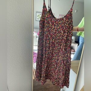 Black Floral Mini Dress